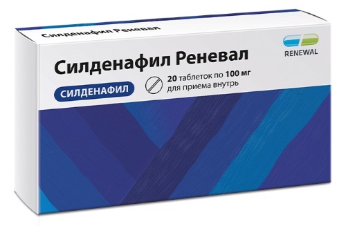 СИЛДЕНАФИЛ ЗЕНТИВА ТАБЛЕТКИ ПОКРЫТЫЕ ПЛЕНОЧНОЙ ОБОЛОЧКОЙ 100 МГ №4 в.