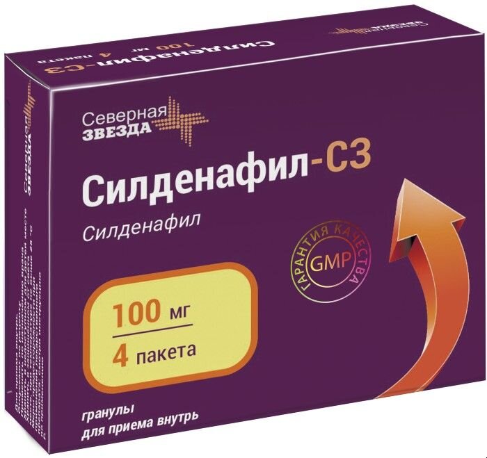 Силденафил Кардио — инструкция по применению, дозы, побочные действия.