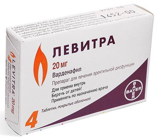 Левитра инструкция + цена от 2500 грн в аптеках