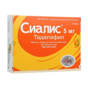 Сиалис®, таблетки, 5 мг, 28 - купить в аптеках Москвы.