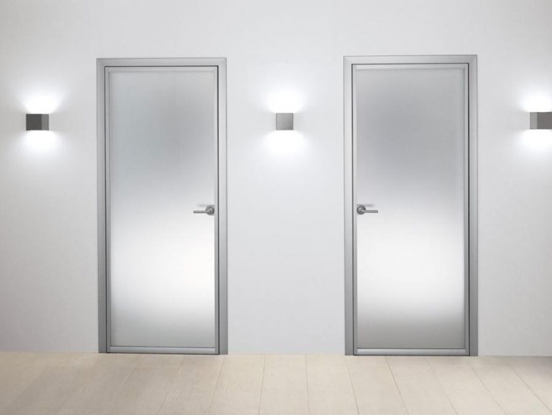 Стеклянные двери екатеринбург купить. Двери алюминий 7016 стекло матовое белое. Двери профиль Дорс стеклянные. Алюминиевые межкомнатные двери. Стеклянная непрозрачная дверь.