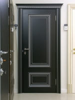 Дверь BARAUSSE PALLADIO 330PP, черный лак и серебро, 20000 руб.